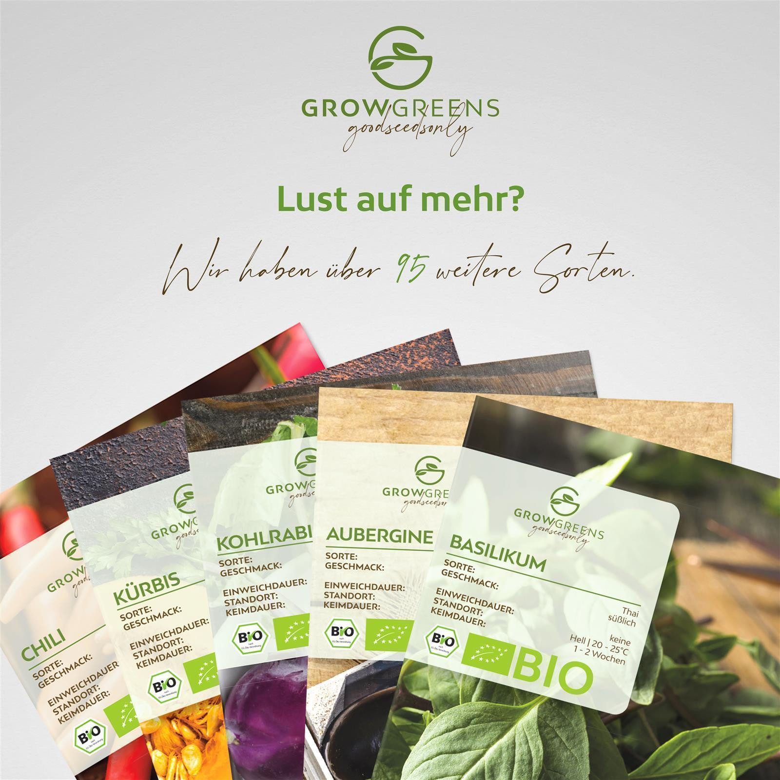 Growgreens Kräutersamen BIO Hopfen Samen - Heilkräuter Saatgut aus bio. Anbau (40 Korn)