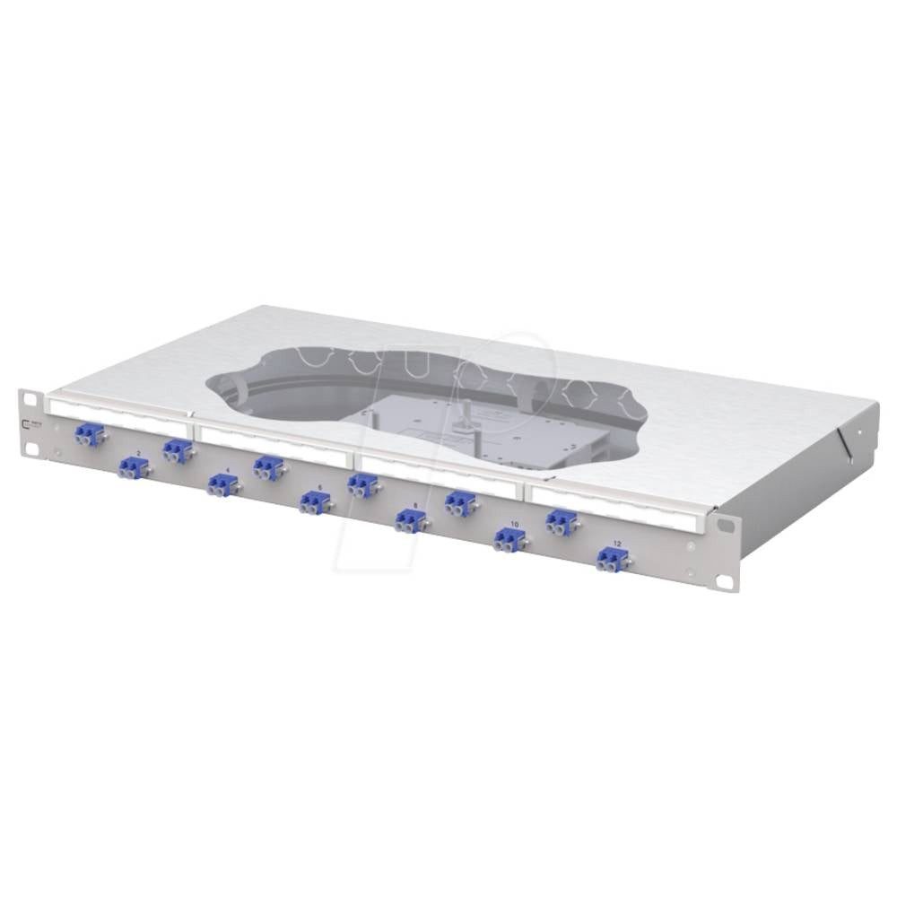 Metz Connect OpDAT fix2 Patchfeld splice 12xLC-D OS2 Patch-Panel 483 mm (19) 1 HE Netzwerk-Patch-Panel