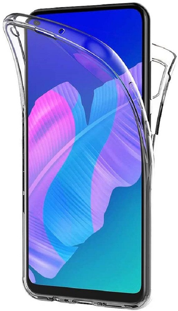 Wisam Smartphone-Hülle Huawei P40 Lite E / Y7p Full Cover Silikon 6,4" TPU 360° Transparent 16,26 (6,4 Zoll)