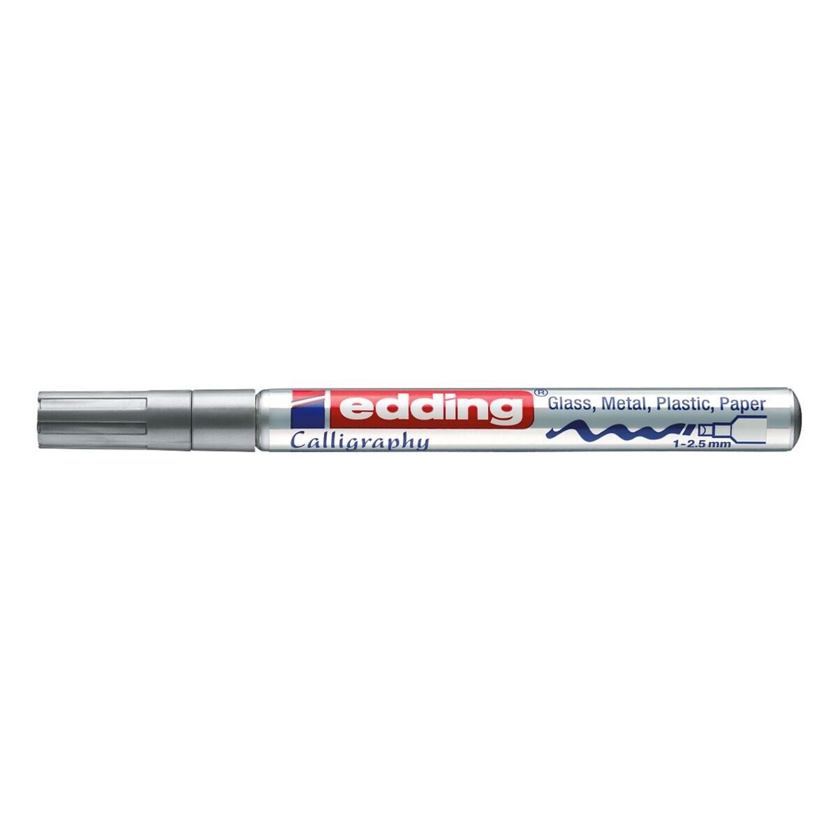 edding Lackmarker 753, mit Kalligrafiespitze, Strichstärke ca. 1-2,5 mm, wasserfest