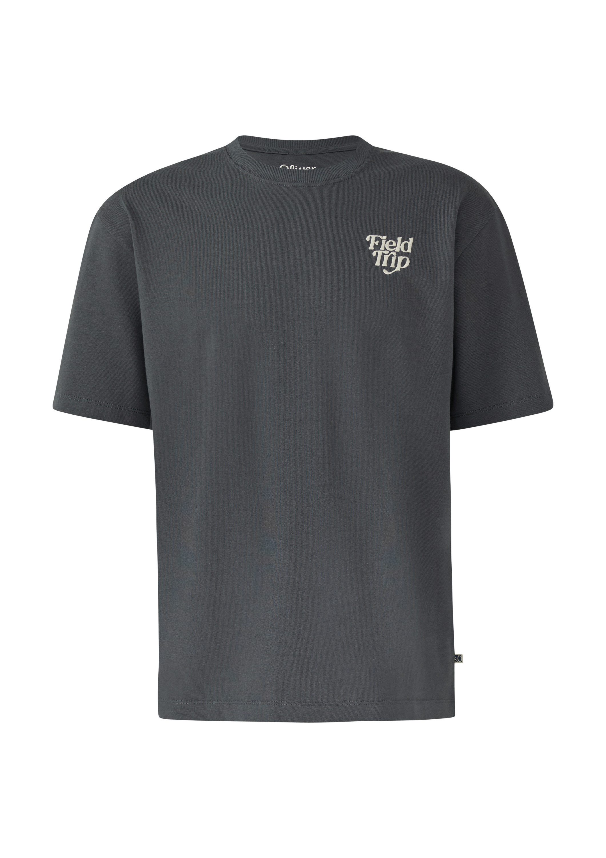 s.Oliver Kurzarmshirt T-Shirt Heavy Jersey T-Shirt im Relaxed Fit mit Stick günstig online kaufen