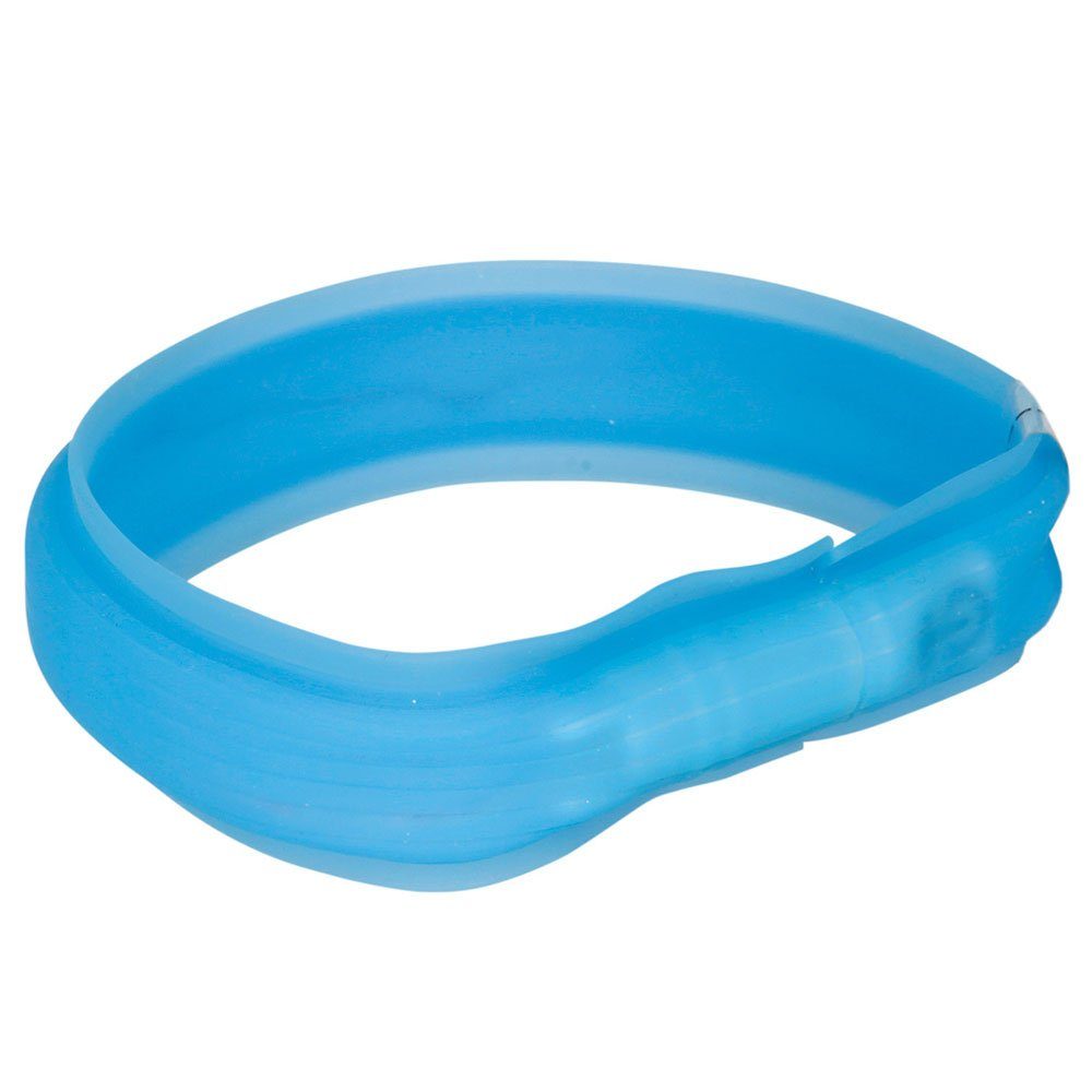 Leuchthalsband Trixie Flash Leuchtband USB - extra breit Länge/Breite: blau / 50 cm