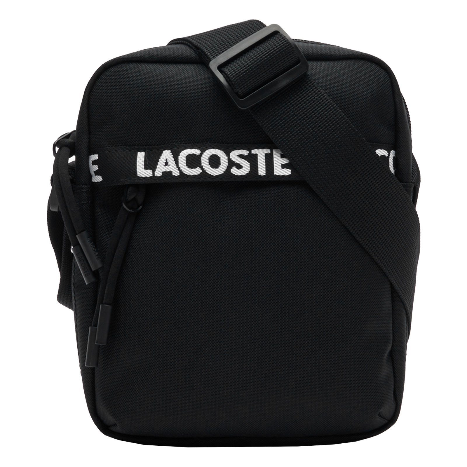 Lacoste Umhängetasche Vertical Camera Bag, mit Logostreifen
