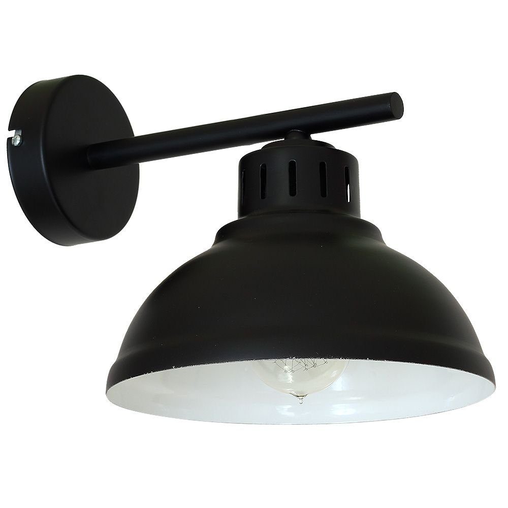 SVEN, Loft Design Licht-Erlebnisse Leuchtmittel, Schwarz ohne Wandlampe Metall Wandleuchte