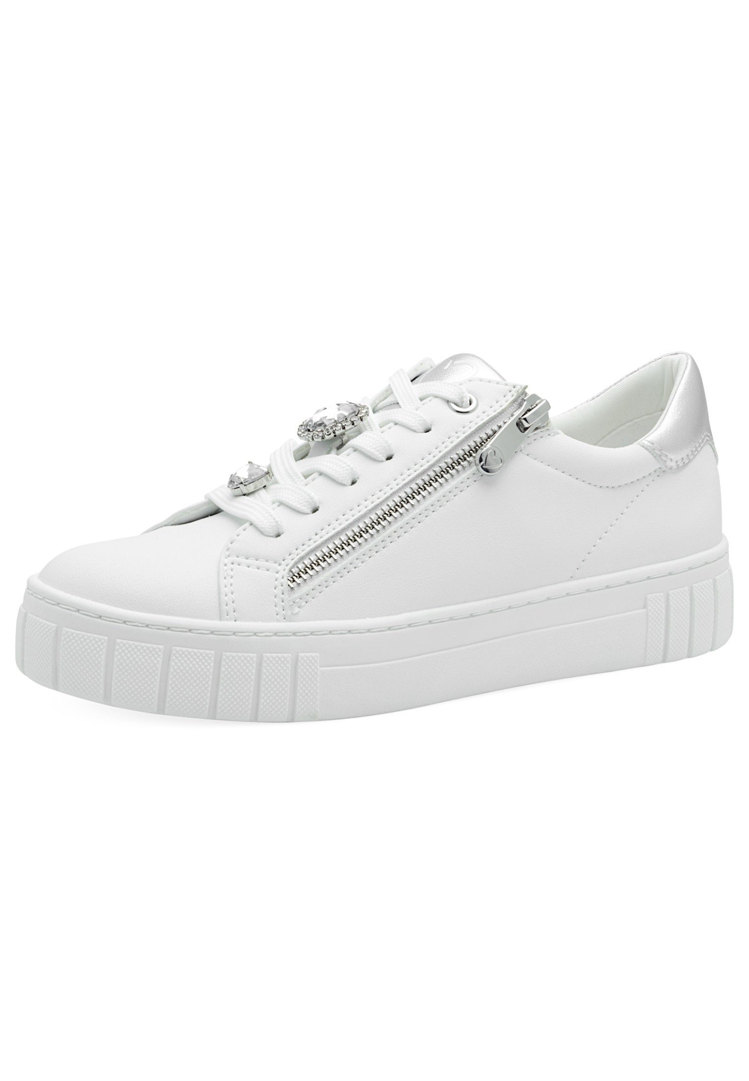 MARCO TOZZI 2-23702-44 191 White Silver Sneaker