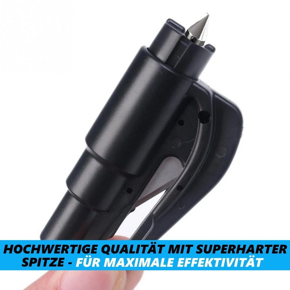 Rettungswerkzeug MagicSafe mit, Hammer Gurtschneider Autohammer MAVURA Notfallhammer Auto Glasbrecher Glashammer