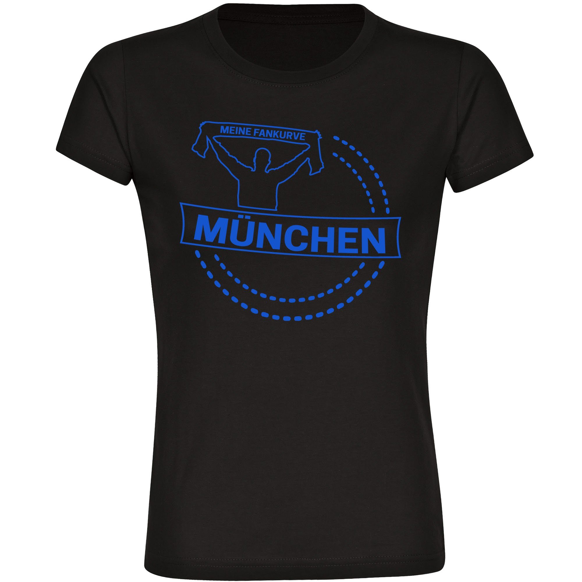 multifanshop T-Shirt Damen München blau - Meine Fankurve - Frauen
