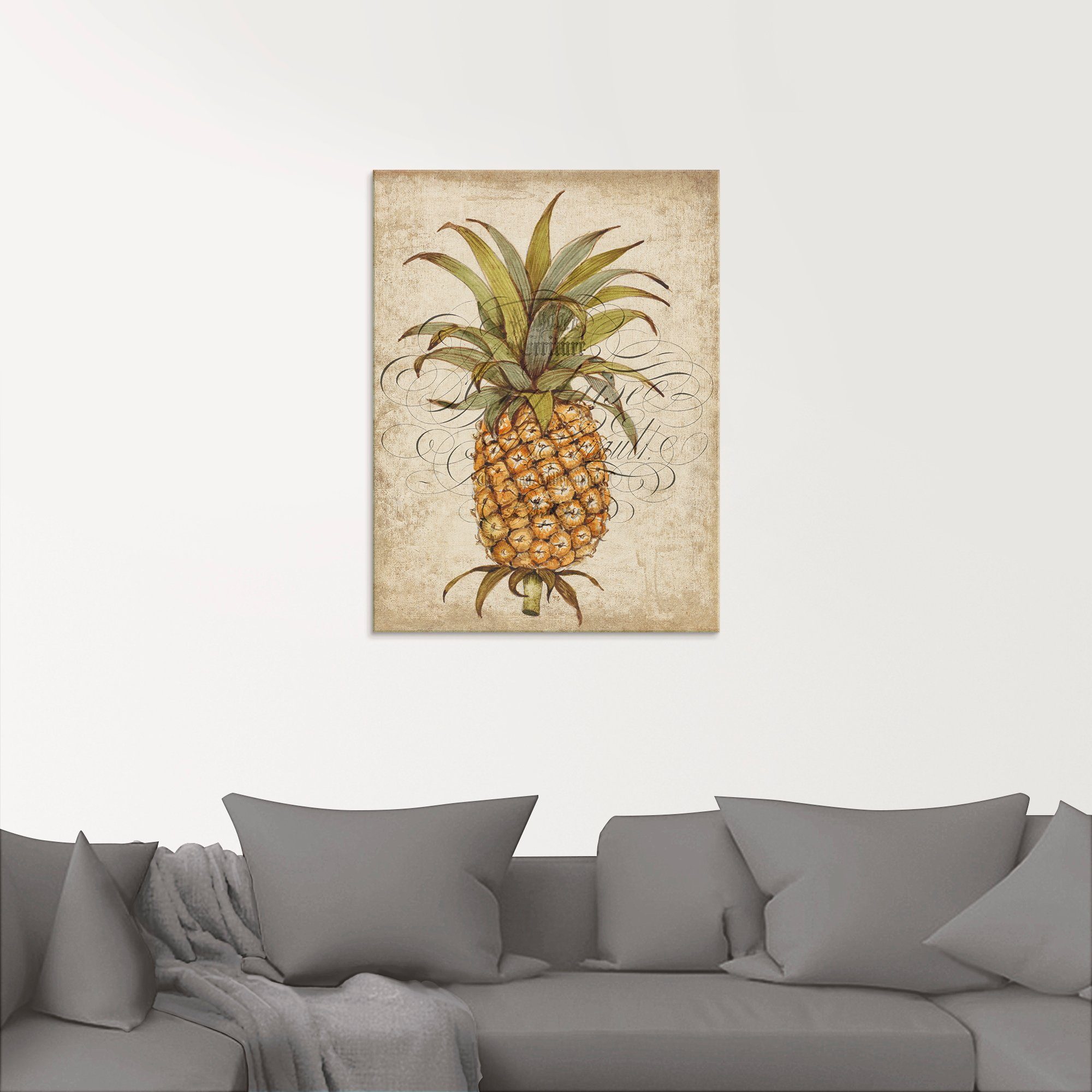 Artland Glasbild »Ananas II«, Lebensmittel (1 Stück)-kaufen