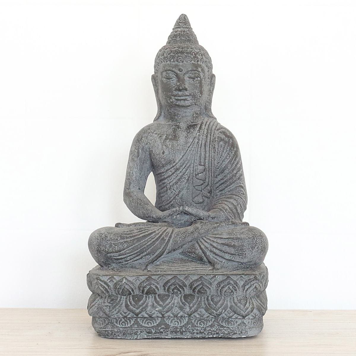 Oriental Galerie Dekofigur Sitzender Thai Buddha 40 cm (1 St), traditionelle Herstellung in Handarbeit im Ursprungsland
