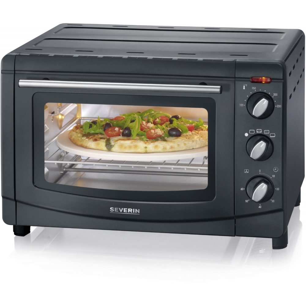 Severin Minibackofen Severin TO 2068 Mini-Backofen schwarz - kompakter Backofen.