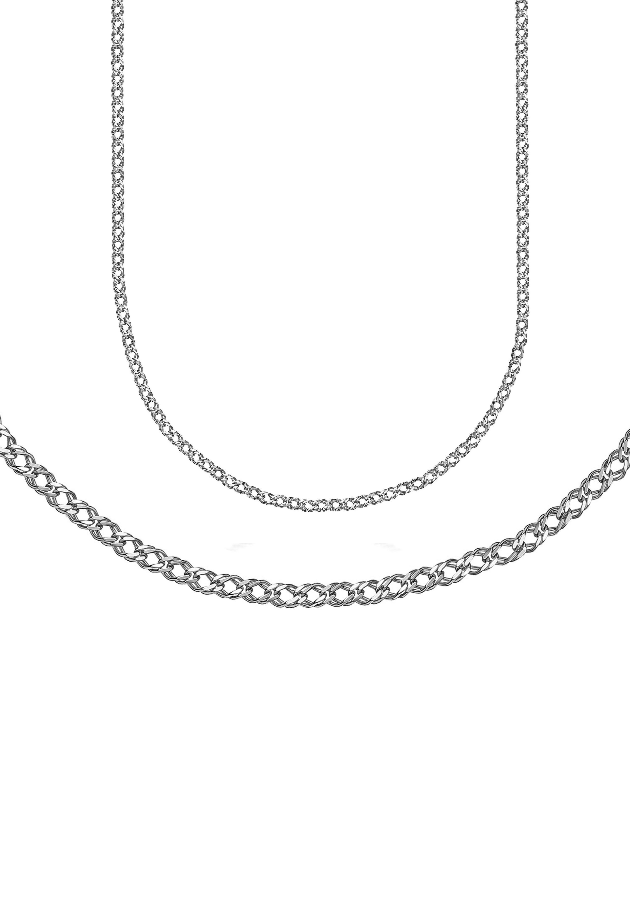 Firetti Collierkettchen Schmuck Geschenk Silber 925 Fantasiekettengliederung 4,4 mm breit, Made in Germany