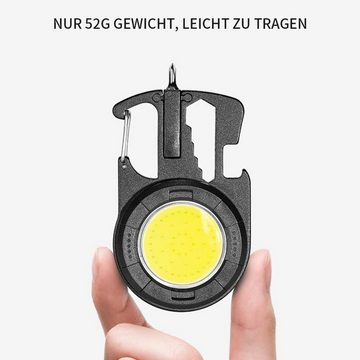 yozhiqu Taschenlampe 2 Stück LED-Arbeitsleuchte Tragbare Schlüsselanhänger-Taschenlampe (1-St), Wiederaufladbare Inspektionsleuchten für Notfall/Reparatur/Camping