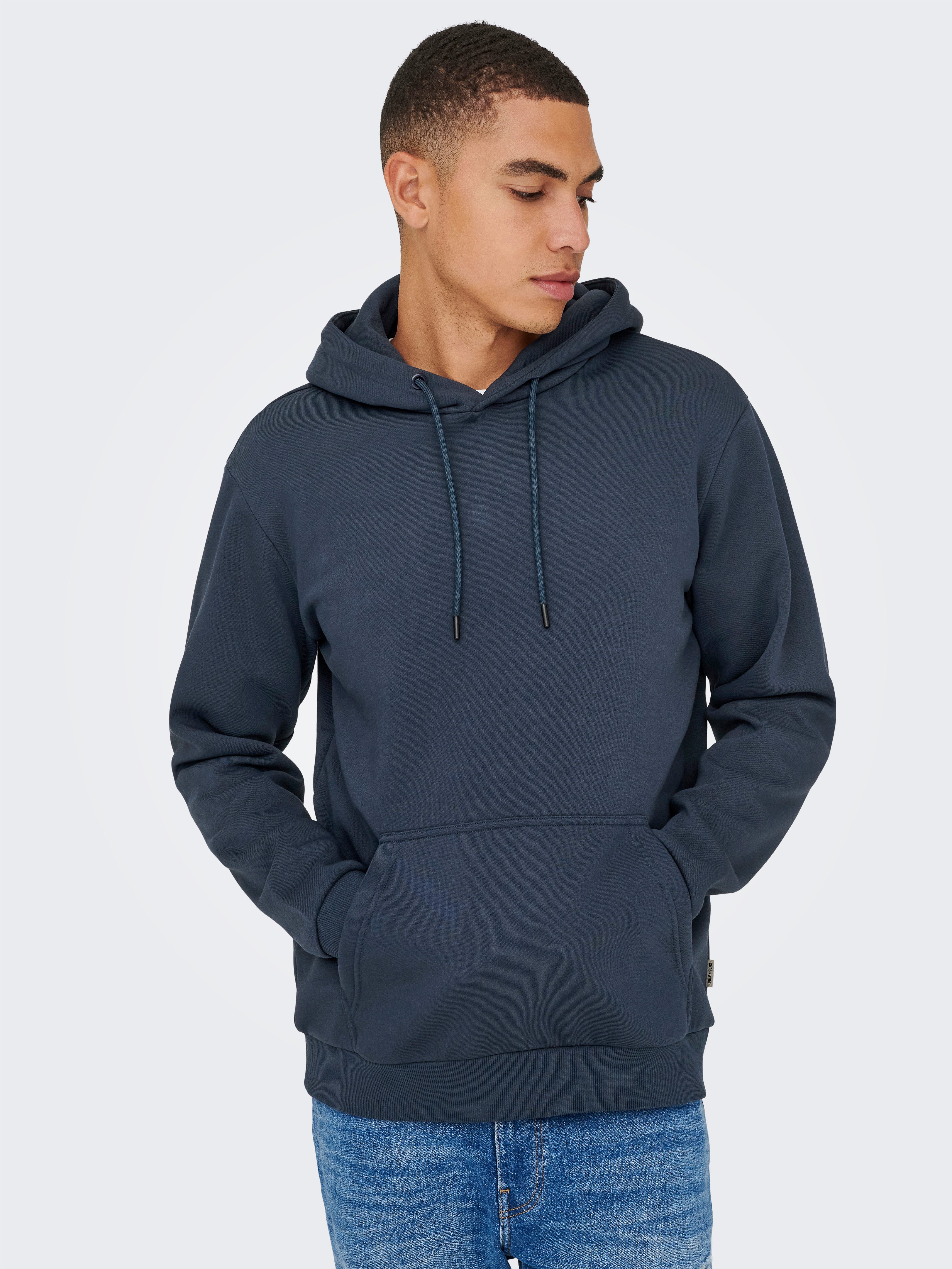 ONLY & SONS Kapuzensweatshirt ONSCERES HOODIE SWEAT NOOS Baumwollmischung, regular fit