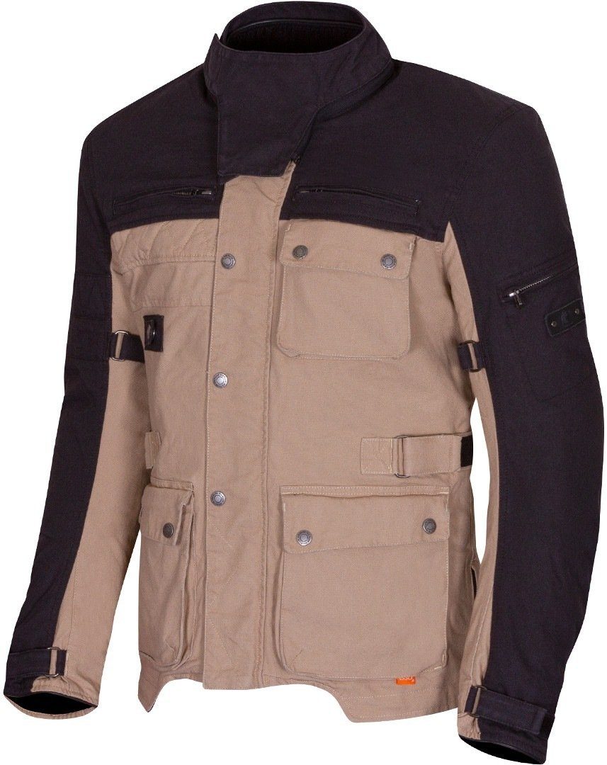 Merlin Motorradjacke Mahala D3O Explorer Motorrad Textiljacke Black/Beige