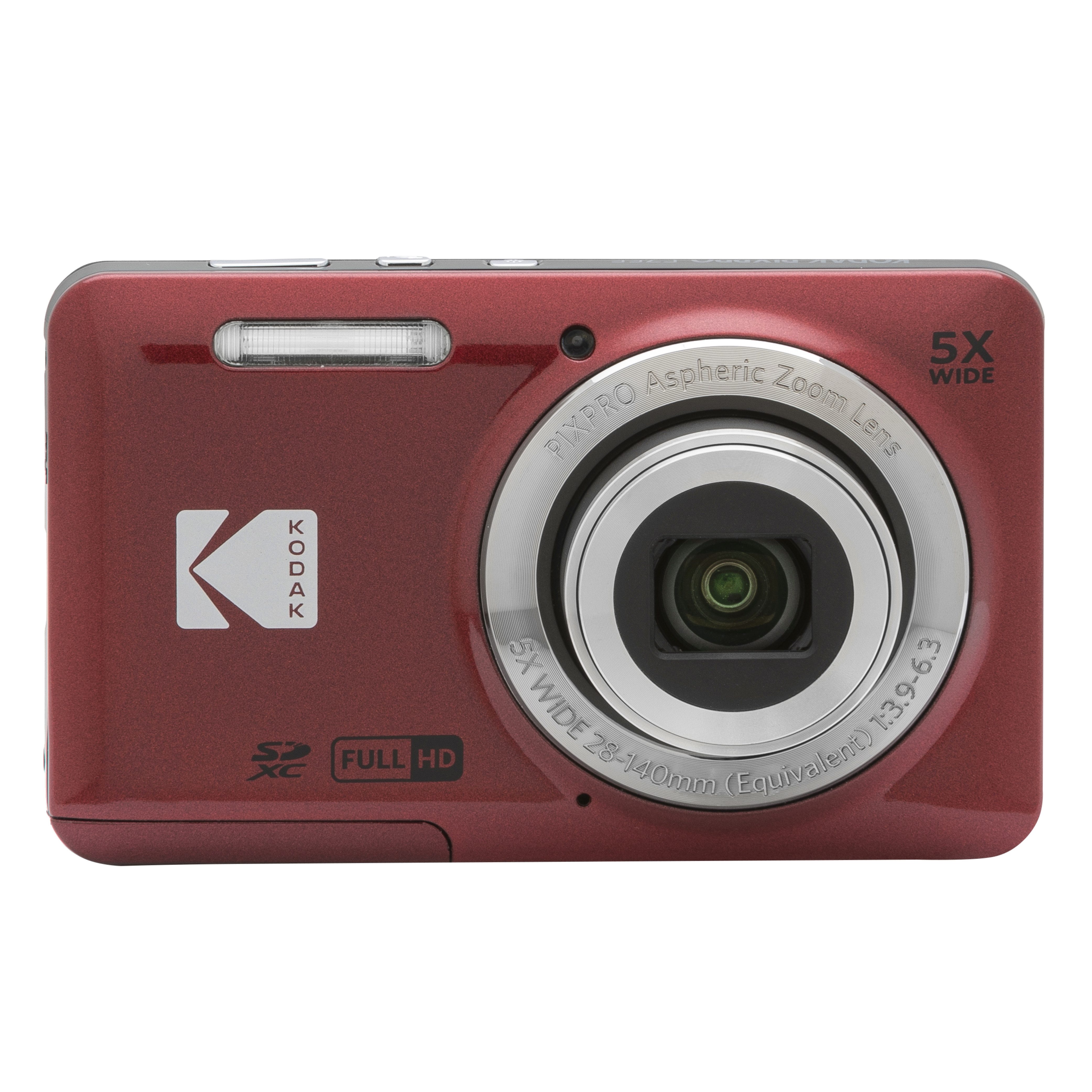 Kodak PixPro FZ55 - Interner Speicher 63MB, schwarz Kompaktkamera (5x opt. Zoom, 5-facher optischer Zoom und 28-mm-Weitwinkel)
