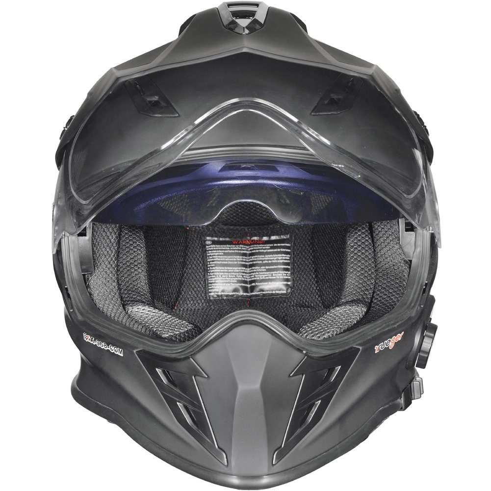 rueger-helmets Motorradhelm rueger RX-968 Crosshelm mit Bluetooth 1490 Gramm schwer, XS-XL