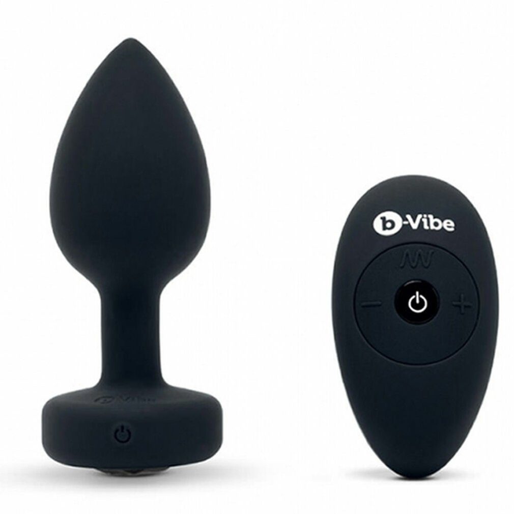 100 % günstig b-Vibe Analplug b-Vibe Vibrating M/L Jewel Plug Black