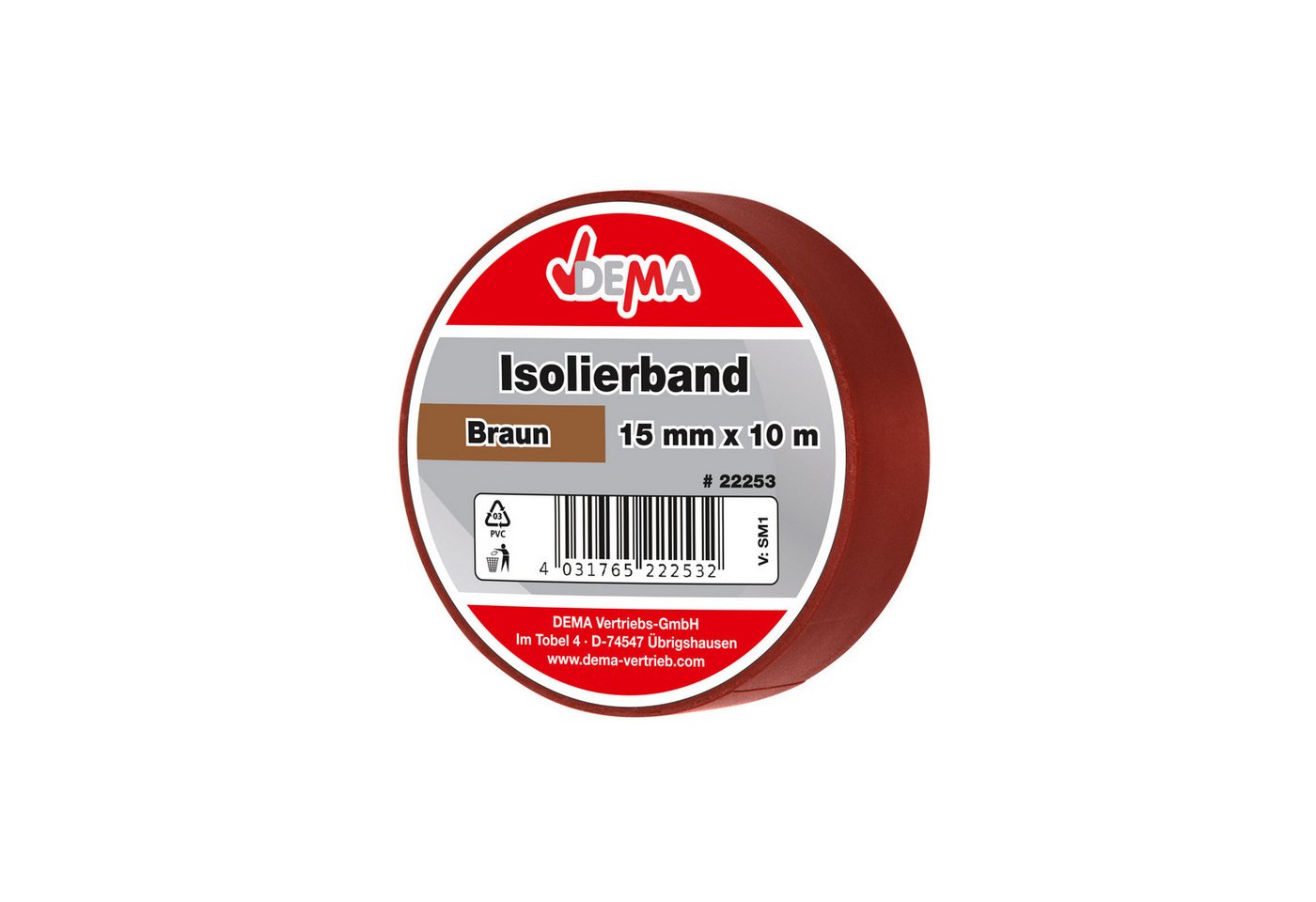Thumbnail - DEMA Isolierband Isolierband Braun 15 mm x 10 m (1-St)