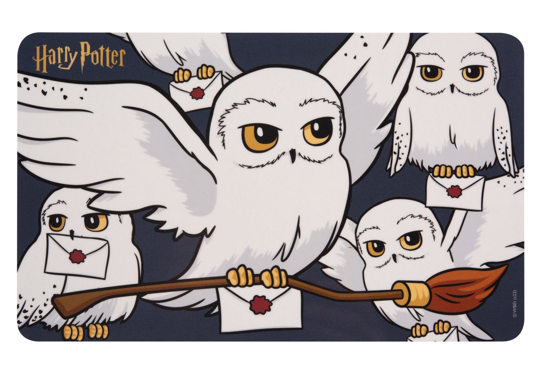 United Labels® Frühstücksbrett Harry Potter - Hedwig - allover, Resopal