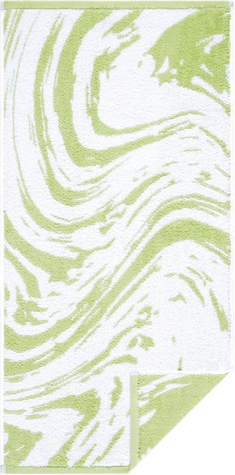 Egeria Handtuch Marble, Walkfrottee (1-St), graphisches Muster, 100%  Baumwolle