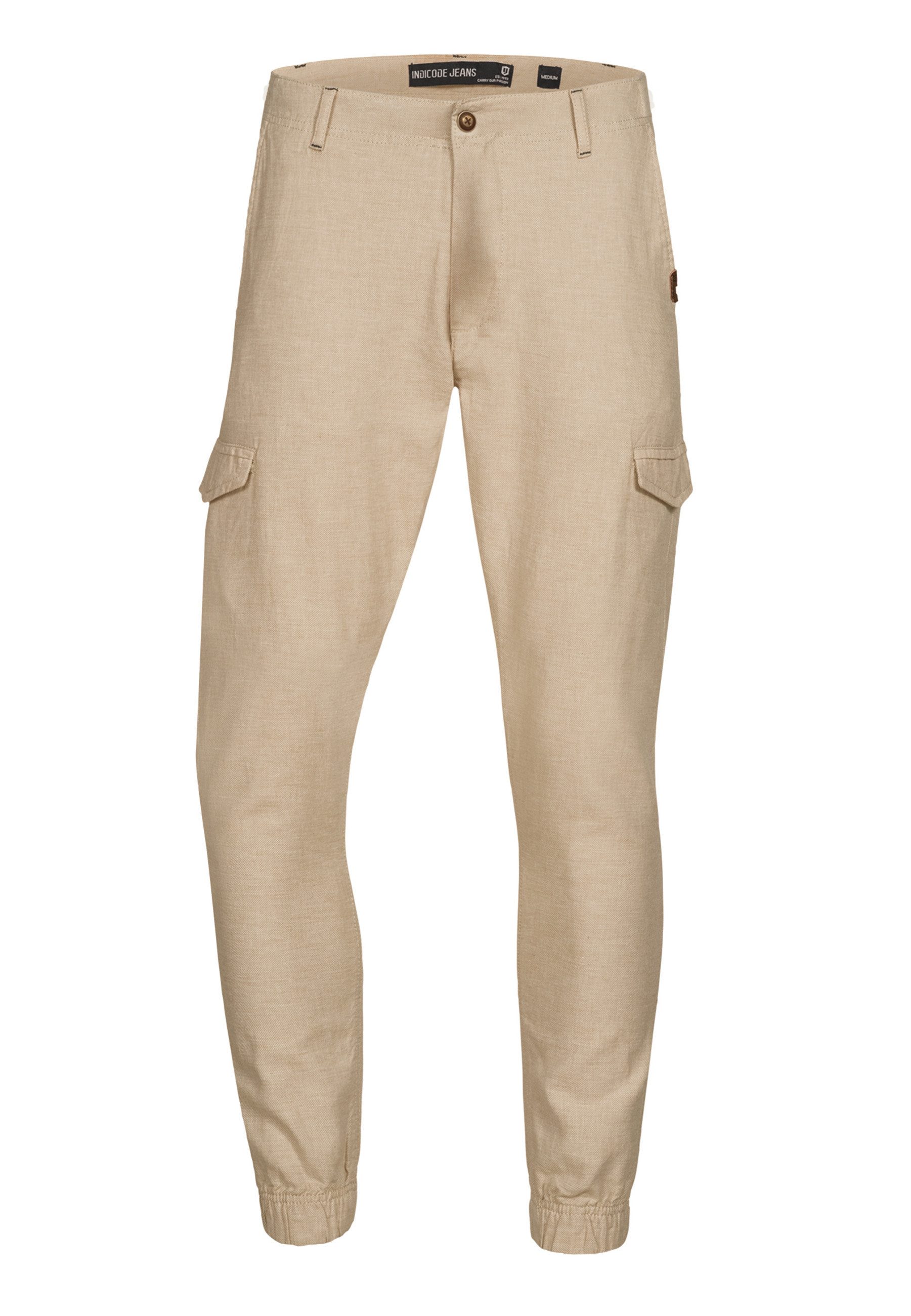 Indicode Leinenhose Herren Booth Sommerhose Leinen Herrenhose mit 6 Taschen günstig online kaufen