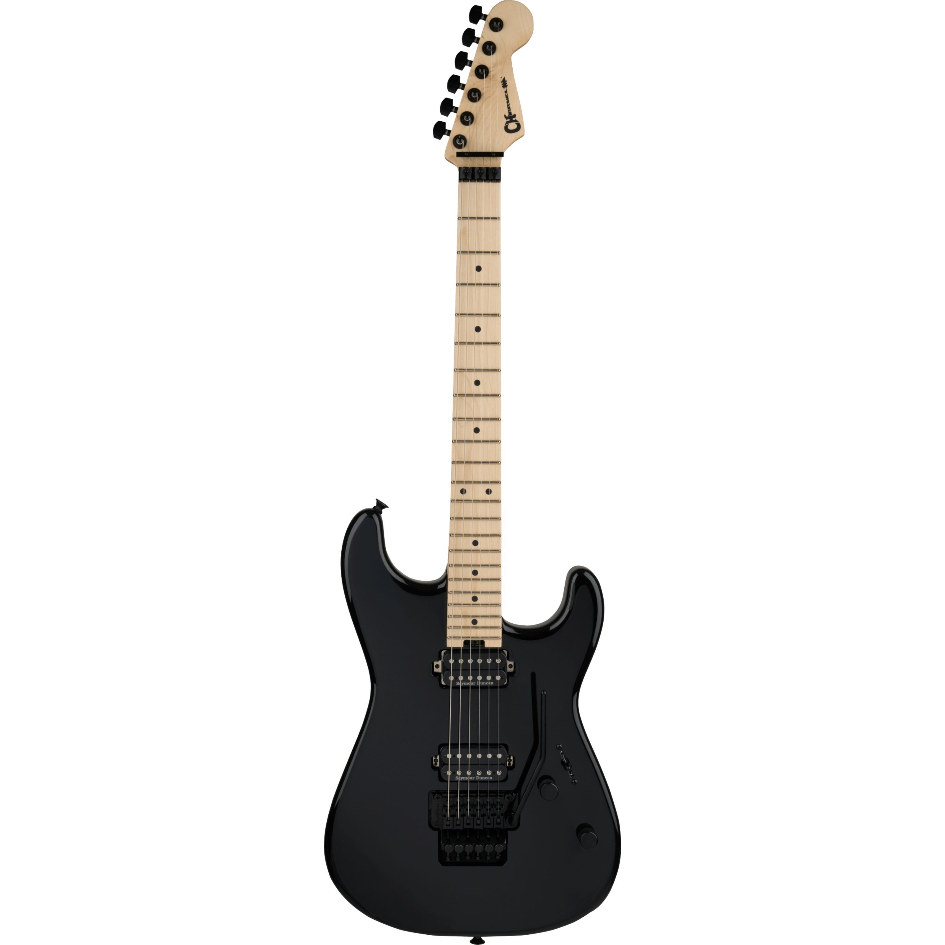 Charvel E-Gitarre, E-Gitarren, ST-Modelle, Pro-Mod San Dimas Style 1 HH FR MPL Gloss Black - E-Gitarre