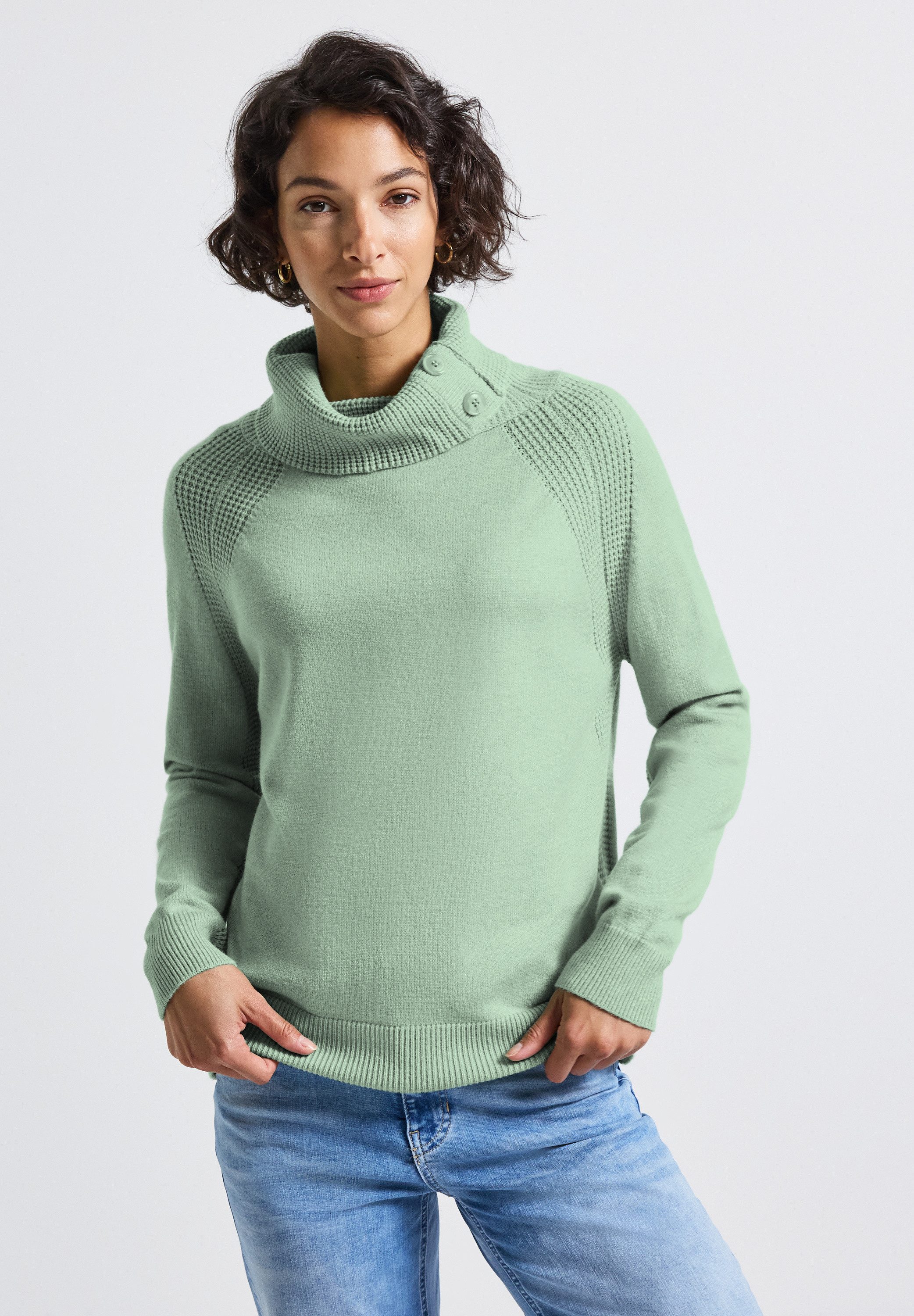 STREET ONE Rollkragenpullover mit Stehkragen