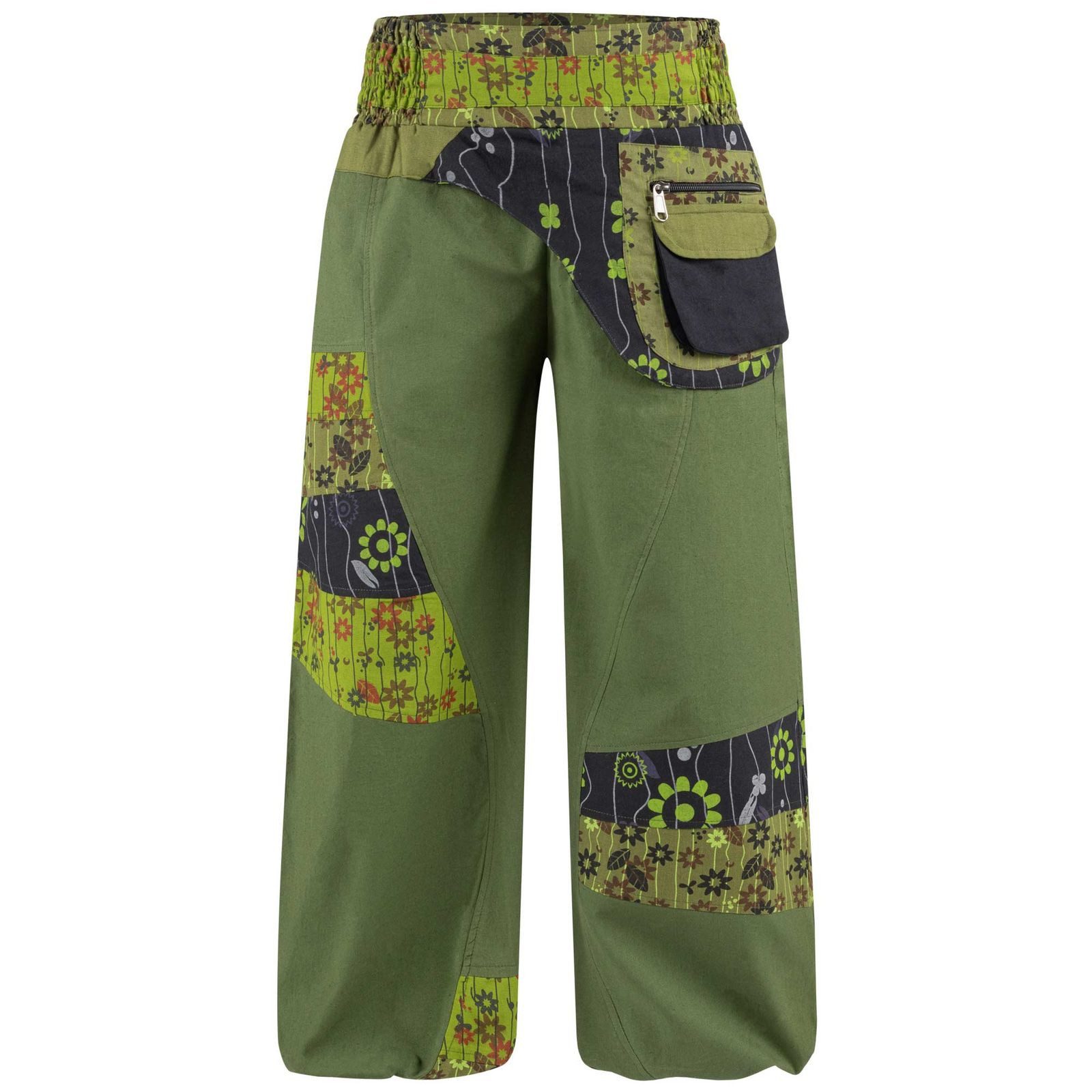 Haremshose Kunst&Magie Bunte Hippiehose Baumwolle IBIZA Strandhose Wellnesshose