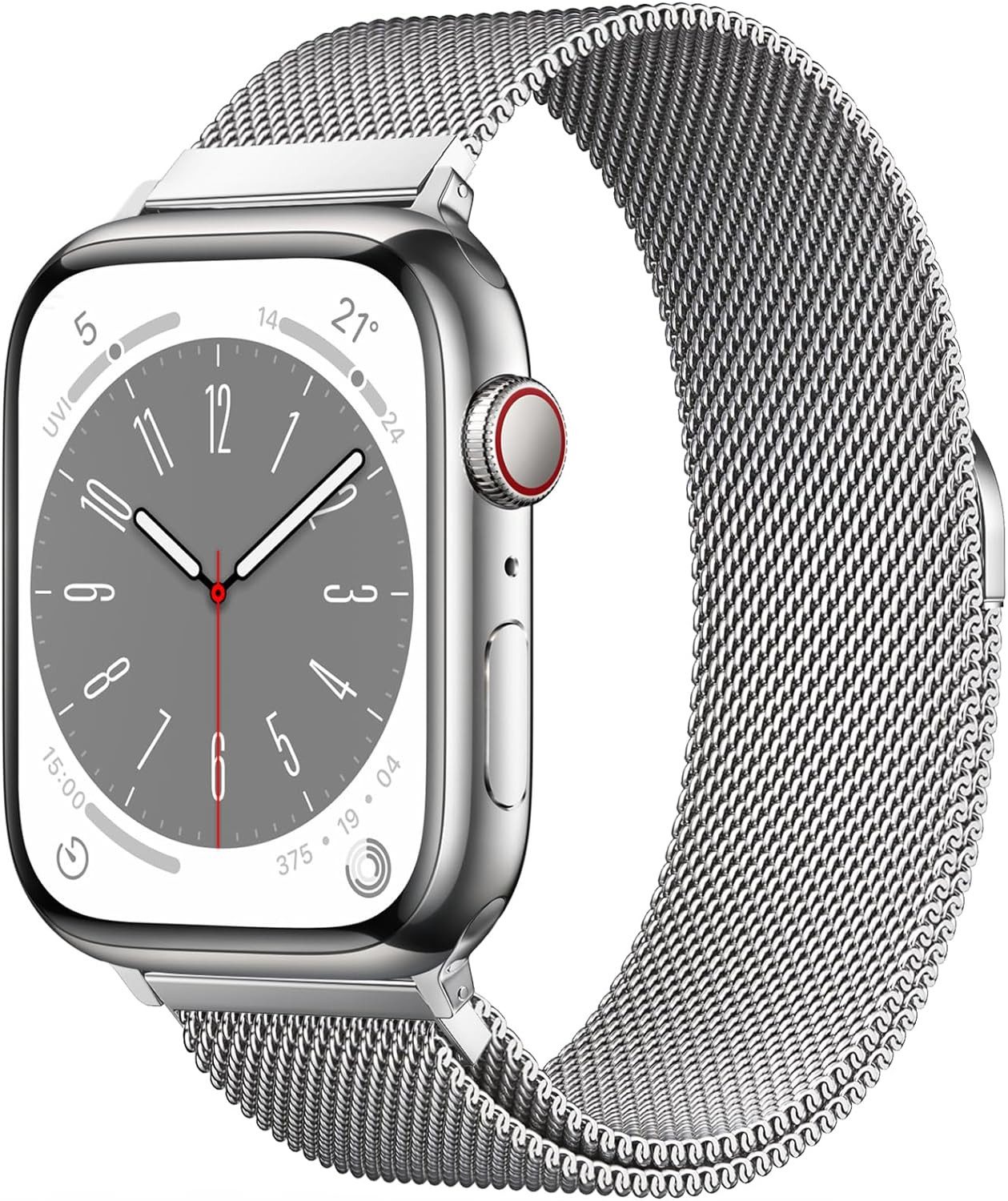 Widmann-Shop Uhrenarmband Apple Watch Armband Band Milanese Series 10 Ultra 9 8 SE 7 6 5 4 3 2, 38/40/41mm 42/44/45/49mm Armband