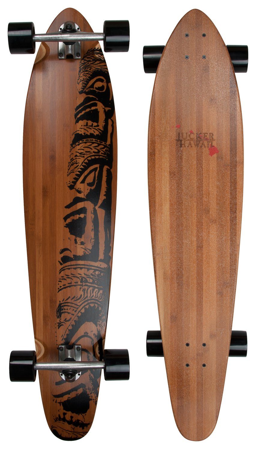 JUCKER HAWAII Longboard MAKAHA, Cruiser Longboard 107 cm, Mit einzigartigem Bambus Deck | Longboards