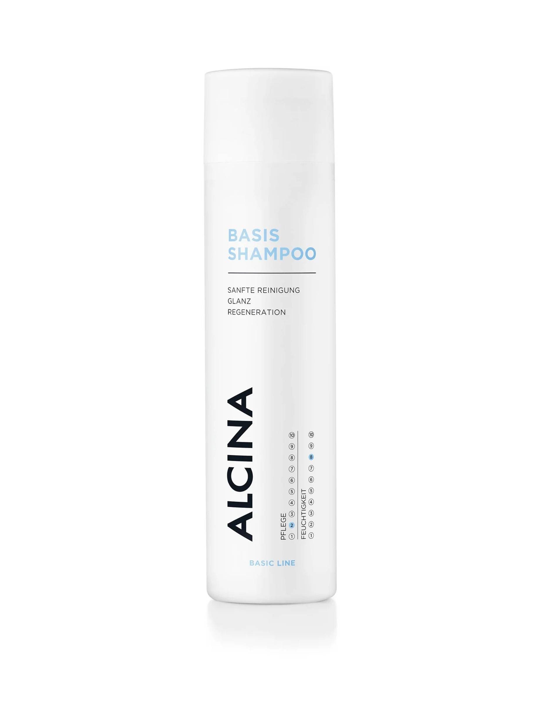 ALCINA Haarshampoo Basis Shampoo (250 ml) – Milde Pflege für normales Haar, reichhaltig