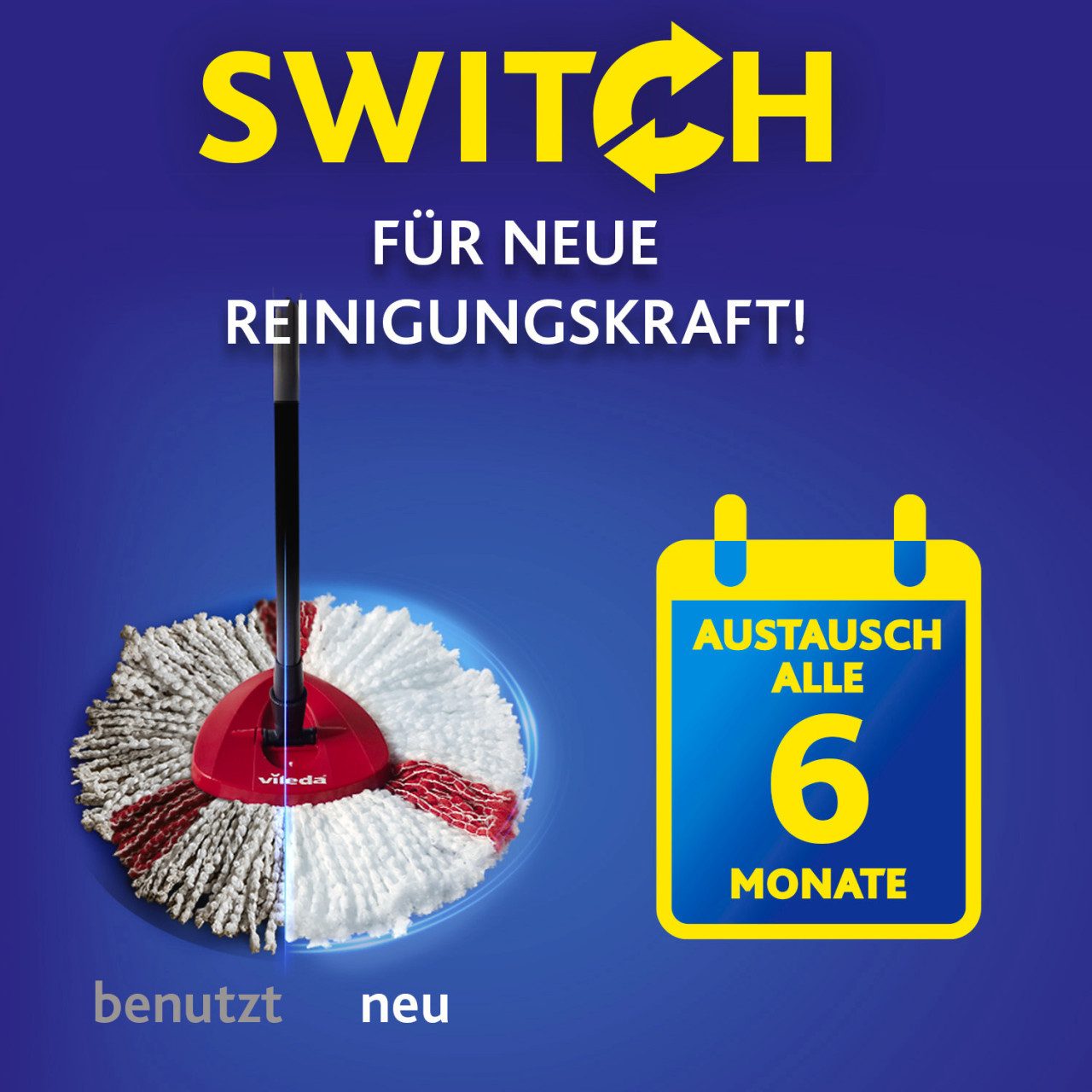Vileda Staubwischer Vileda Ersatzkopf für Wischmop Turbo – Bild 5 von 5
