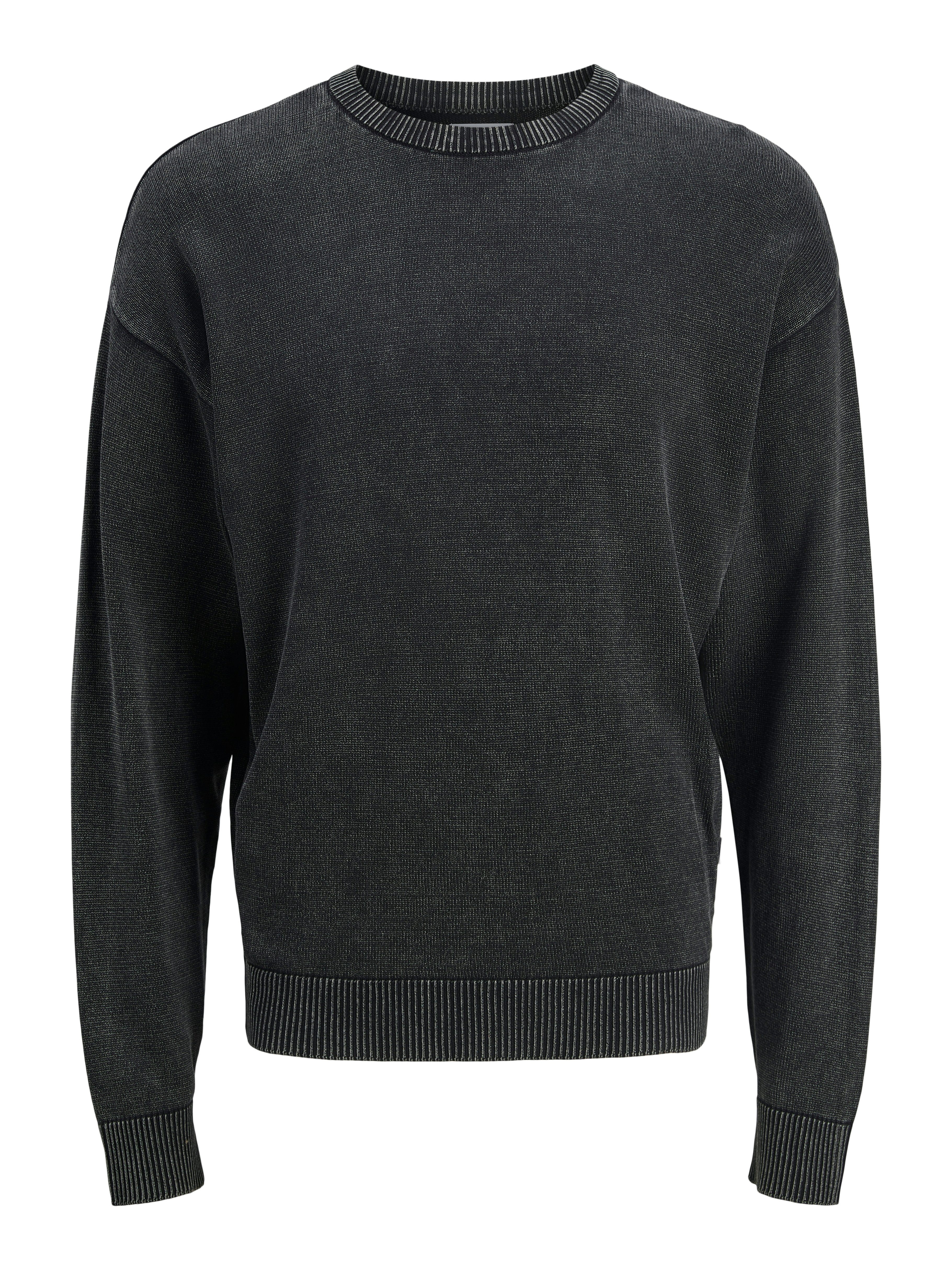 Rundhalspullover JJECHARGE FADED KNIT CREW NECK NOOS