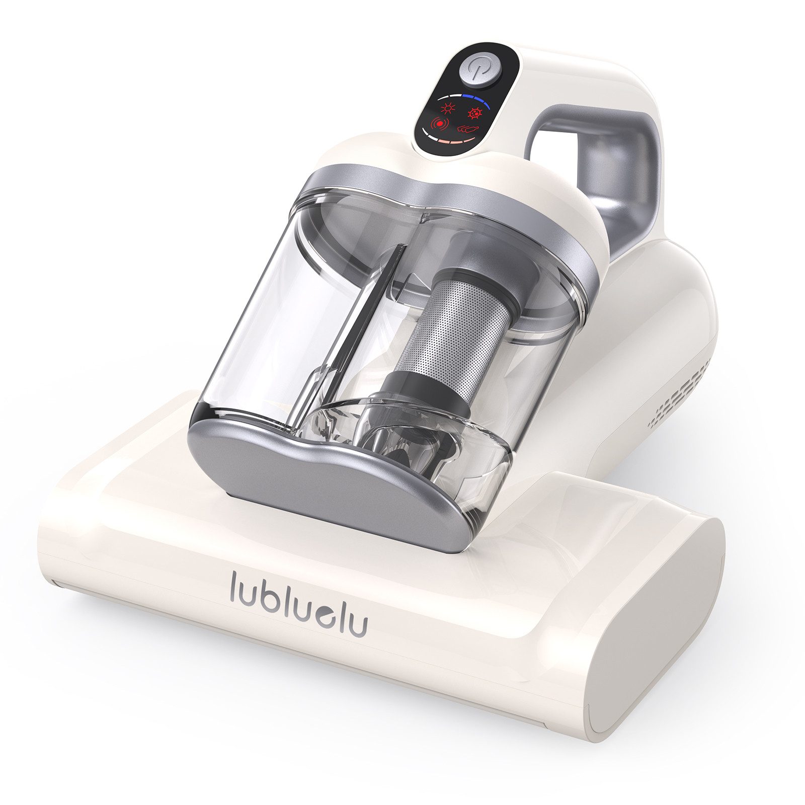 lubluelu Matratzenreinigungsgerät CM210 Kabelloser Milbenstaubsauger mit UV-C-Licht 15Kpa, 170 W, beutellos, mit USB-C Ladefunktion / Handstaubsauger für Matratzen, Betten,Sofa