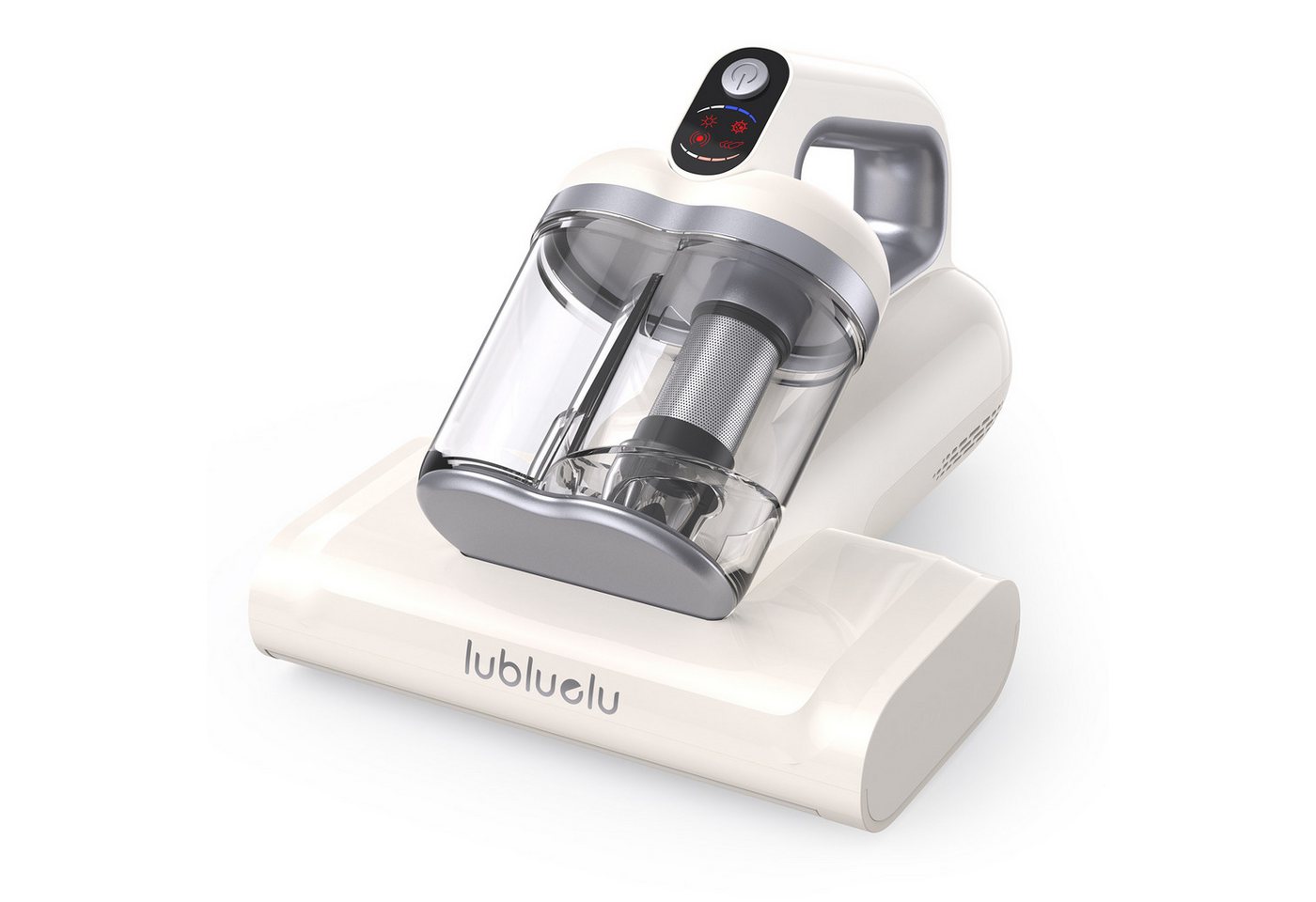 lubluelu Matratzenreinigungsgerät CM210 Kabelloser Milbenstaubsauger mit UV-C-Licht 15Kpa, 170 W, beutellos, mit USB-C Ladefunktion / Handstaubsauger für Matratzen, Betten,Sofa