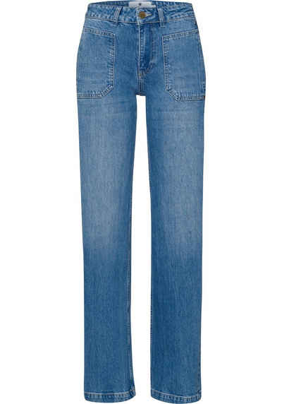 Freeman T. Porter Straight-Jeans mit leicht versetzten Gesäßtaschen