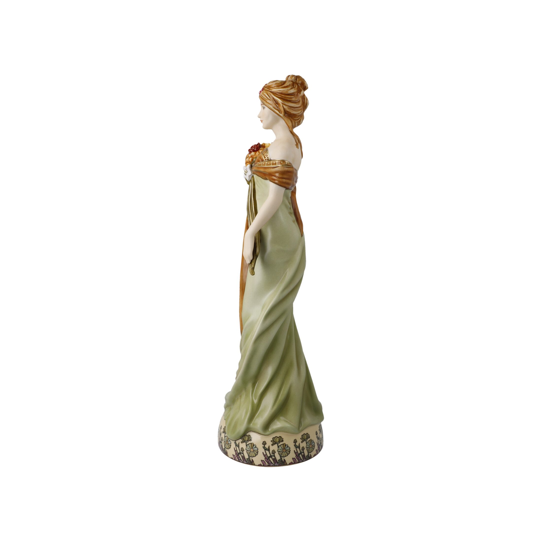 Dekomiro Skulptur Alphonse Mucha - Frühling 1900 wunderschöne Deoskulptur von Goebel (1 St)