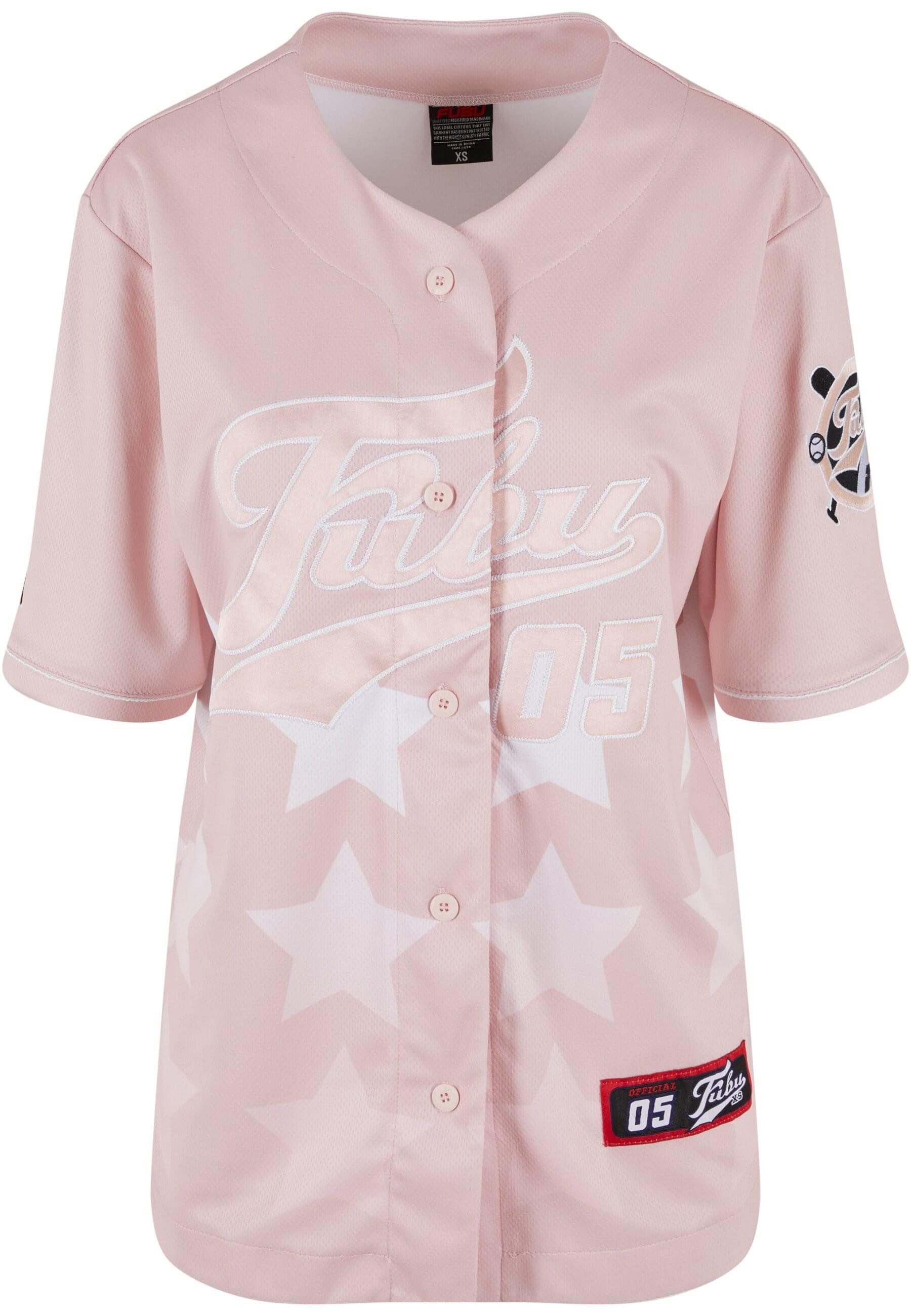 Fubu Langarmhemd Fubu Damen FW221-006-1 Fubu Star Baseball Jersey Shirt (1-tlg)