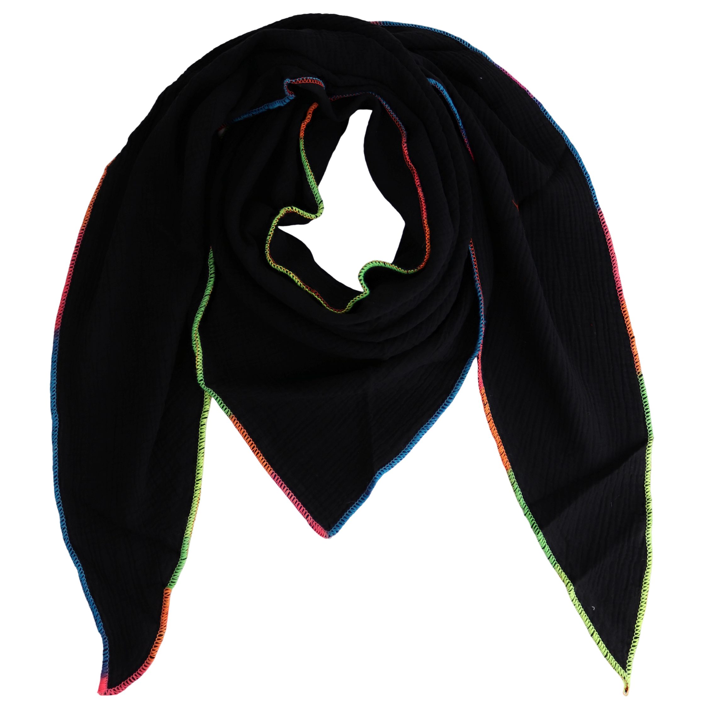 MIRROSI Dreieckstuch Aus Musellin Dreiecksschal ca.195x90 cm, Made in Italy günstig online kaufen