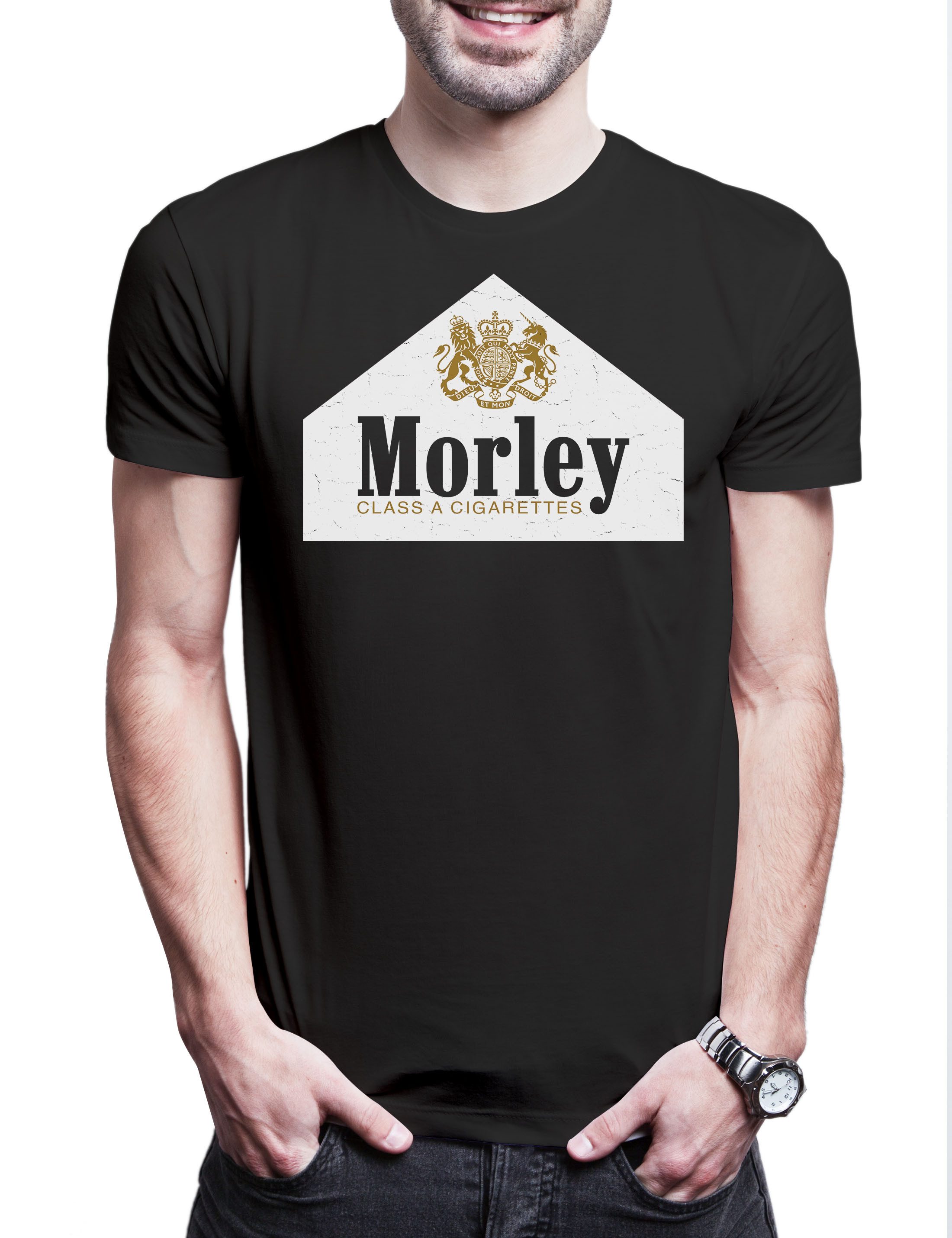 Print-Shirt Morley Cigarettes Herren T-Shirt Axte Ufo Series Files X Series Scully