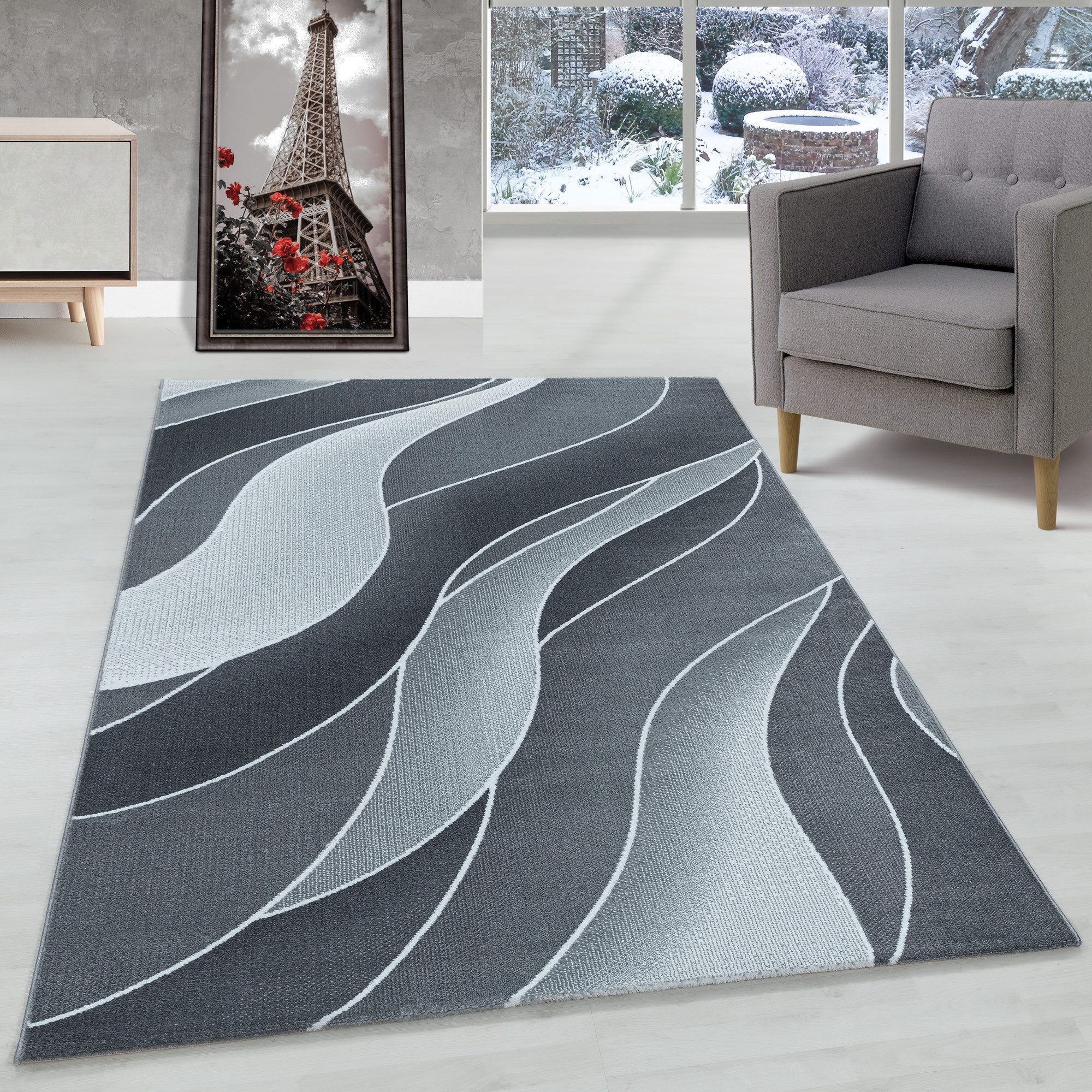 Carpettex Designteppich Wellen Design, Läufer, Höhe: günstig online kaufen