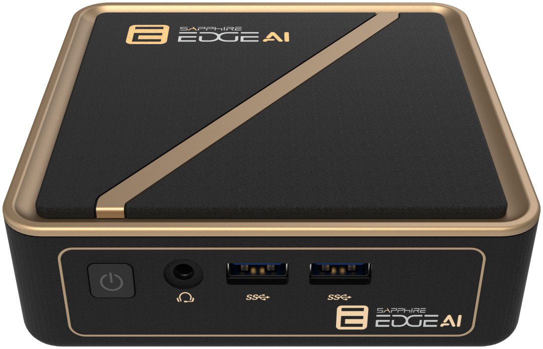Sapphire EDGE AI 350 Barebone-PC (AMD Ryzen AI 7 350, Radeon 860M, Luftkuhlung)