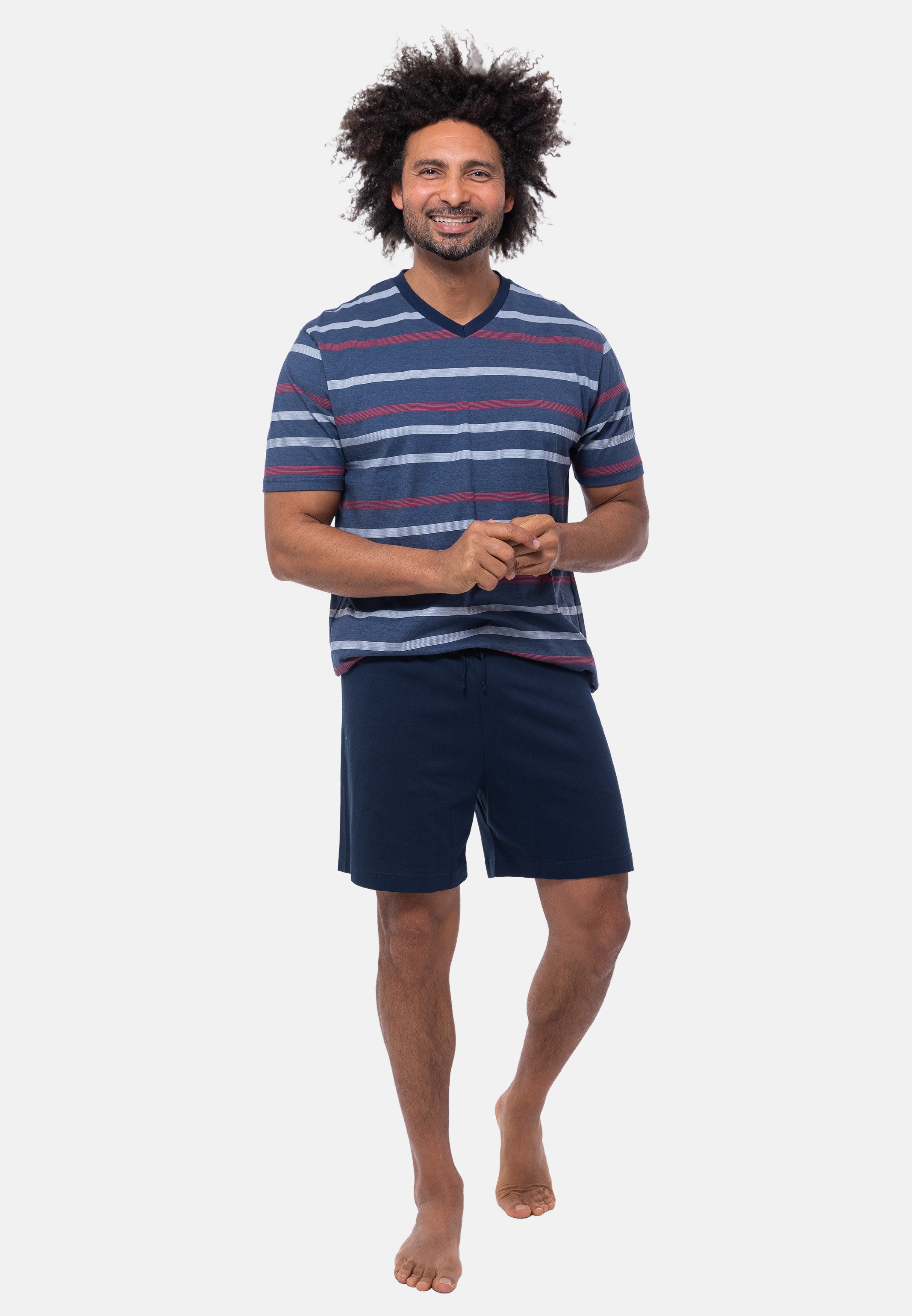 Ammann Pyjama Night & Home Cotton (Set, 2 tlg) Schlafanzug - Baumwolle - Atmungsaktiv