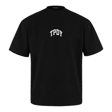 trueprodigy Oversize-Shirt Elijah Logoprint Rundhals dicker Stoff
