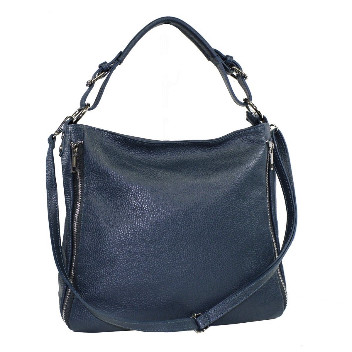 fs-bags Handtasche fs7142, Made in Italy Navy