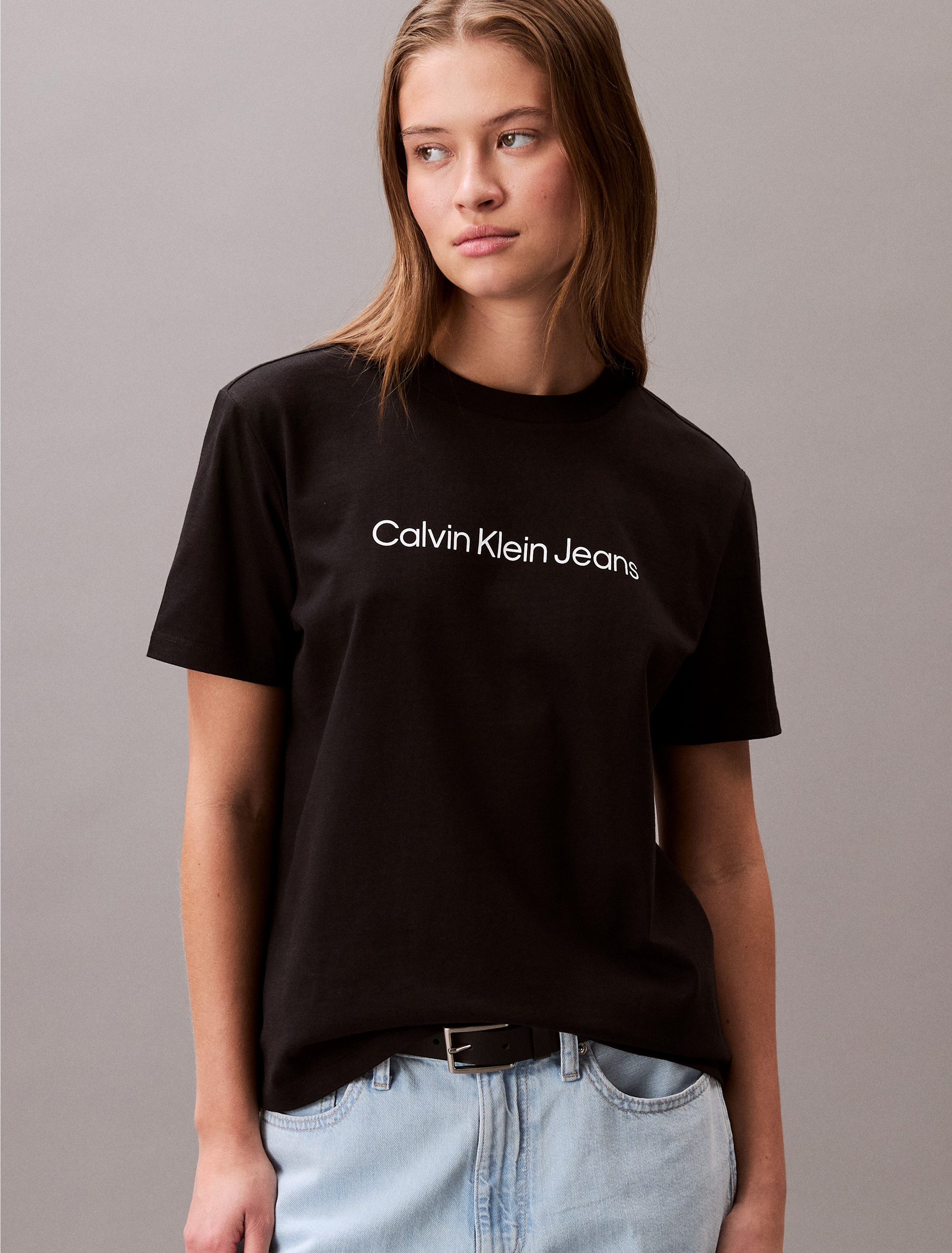 Calvin Klein Jeans T-Shirt mit Logoschriftzug günstig online kaufen