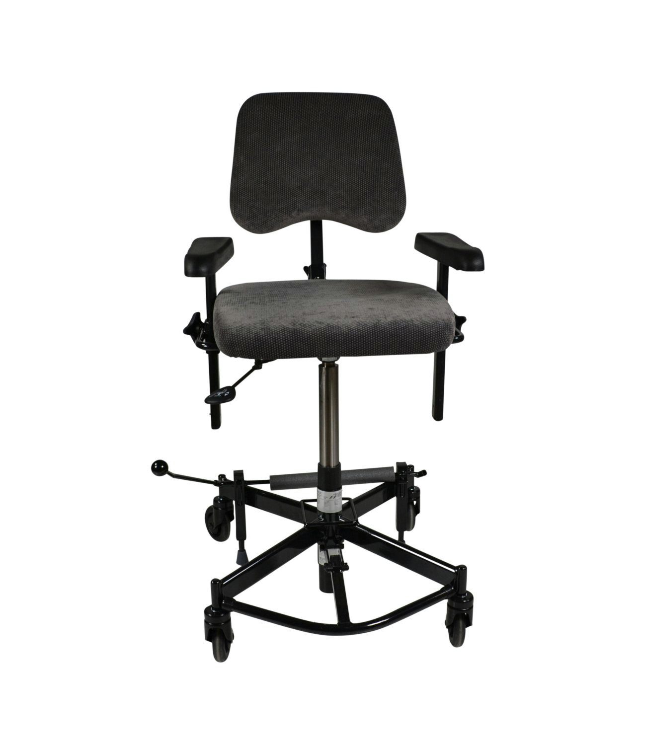 Devita Stuhl Trippelstuhl Basic - manuell o. elektr. höhenverstellbar, mit Rollen