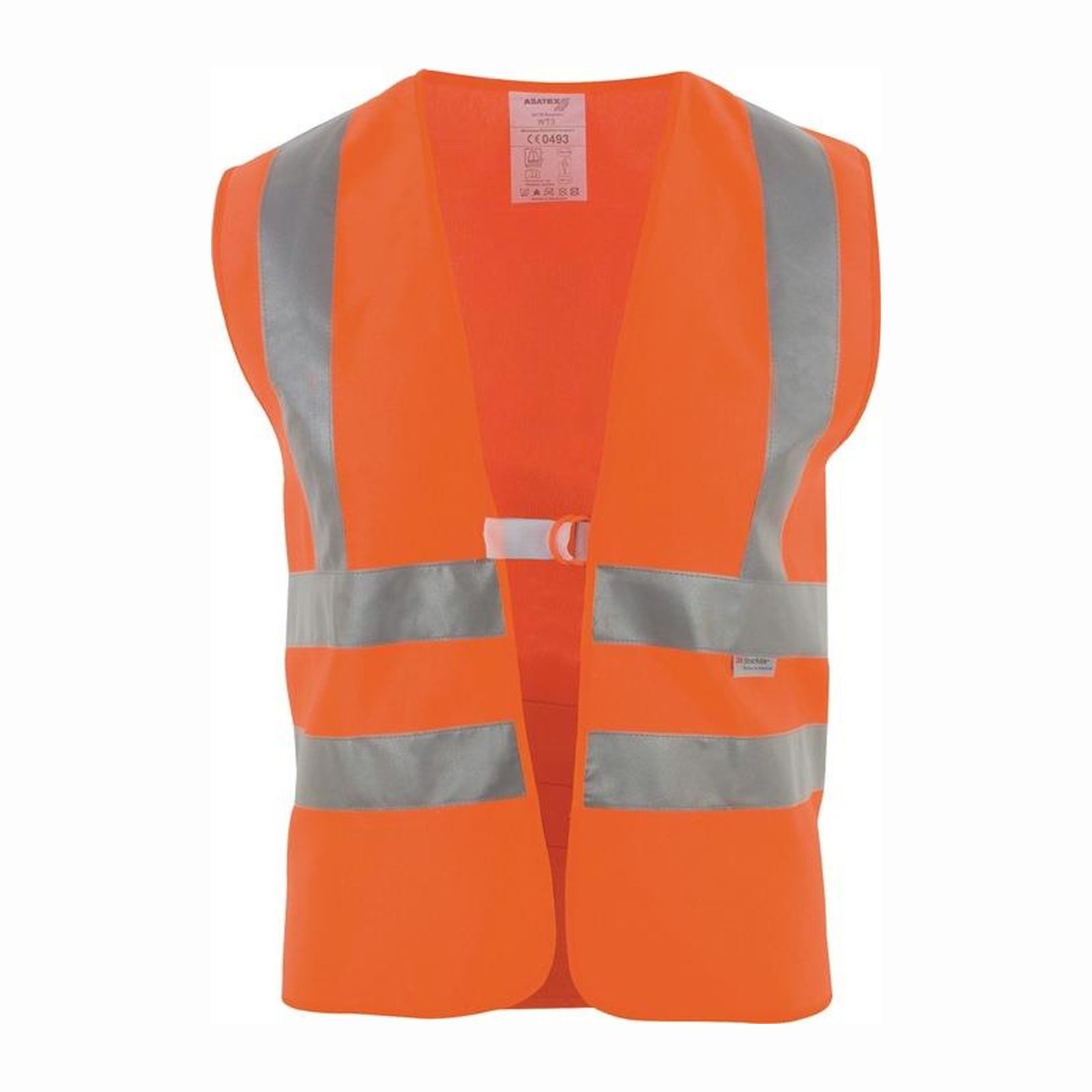ASATEX Warnschutz-Shirt ASATEX Warnweste Größe universal orange mit Schulterreflexstreife...