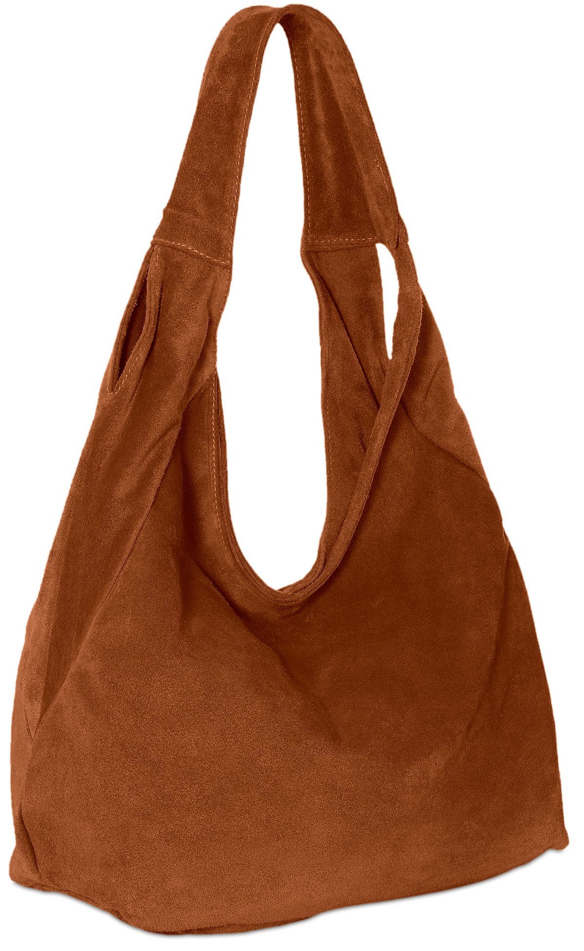 Caspar Schultertasche Große Damen Ledertasche Hobo günstig online kaufen