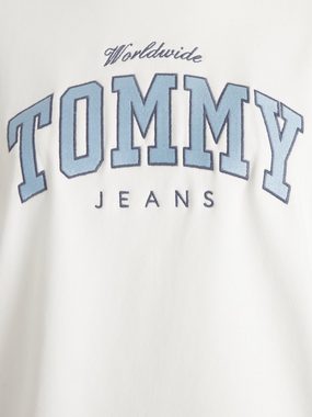 Tommy Jeans Sweatshirt TJW RLX VARSITY LUXE CREW mit gesticktem Logoschriftzug